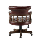 Luxury leather office chair back - Your Western Decor