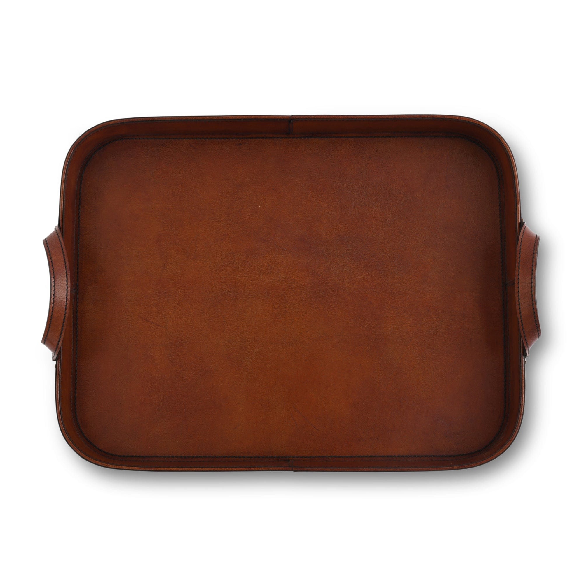 Inside leather serving tray - Your Western Decor