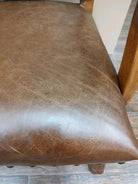 Leather and Longhorn Cowhide Settee - Custom Upholstered Furniture - Your Western Decor