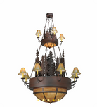 American made Wilbur Pines 2-Tier Chandelier - Your Western Decor