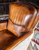 Leather & Shearling Swivel Chair - Your Western Decor