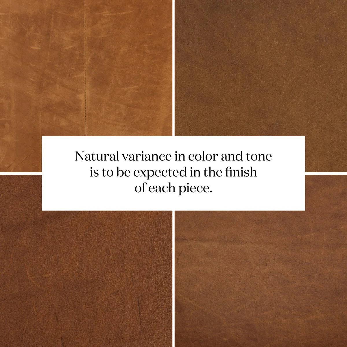 Natural leather variances example - Your Western Decor