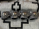 Pendleton Let 'er Buck Leather Napkin Rings handmade in Oregon by Your Western Decor 