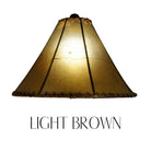 Light brown Amber rawhide lamp shade - Your Western Decor