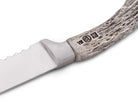 Knife with a staghorn handle on a white background - Your Western Decor