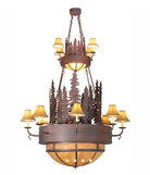 American made Wilbur Pines 2-Tier Chandelier - Your Western Decor