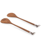 Elk Head Wood Salad Servers - Your Western Decor