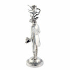 Pewter elk candlestick holder side - Your Western Decor