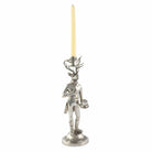 Decorative candle holder shaped like an elk with a candle on a white background - Your Western Decor
