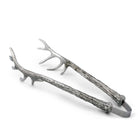 Pewter tongs with antler design - Your Western Decor