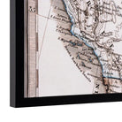 Logan's Atlas Large Art Wall Display frame detail - Your Western Decor