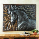 Handmade Lone Stallion 3-D Wall Sculpture -Lone Stallion 3-D Wall Sculpture