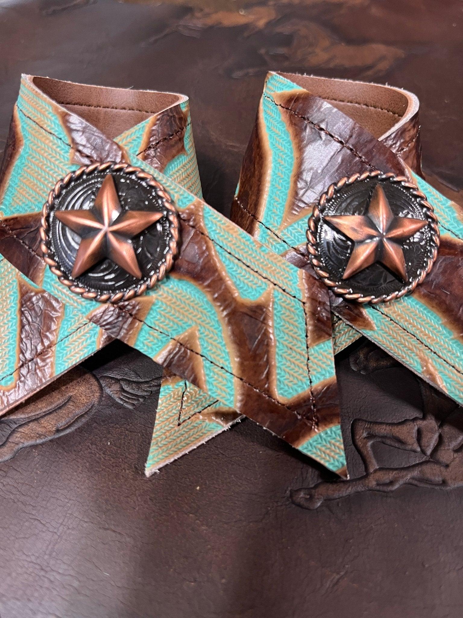 Lonestar Laredo Leather Napkin Rings 4-pc - Handmade in Oregon USA - Your Western Decor