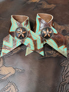 Lonestar Laredo Western Leather Napkin Rings 4-pc - Handmade in Oregon USA - Your Western Decor