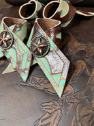 Lonestar Laredo Leather Napkin Rings 4-pc - Handmade in Oregon USA - Your Western Decor