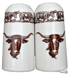 Longhorn Western Salt & Pepper Shakers made in the USA - Your Western Decor