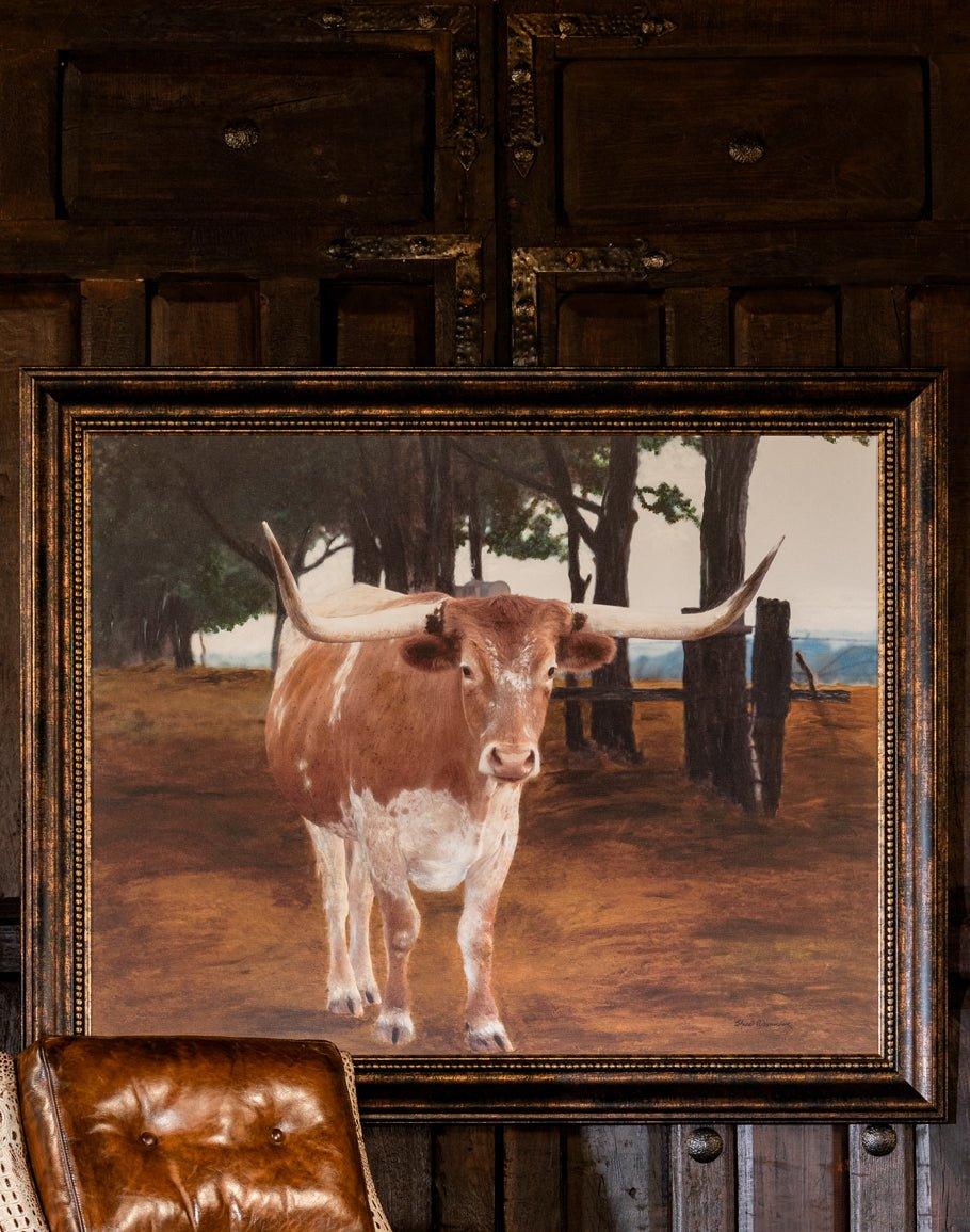 Longhorn Hank Canvas Art - American Art - Your Western Decor