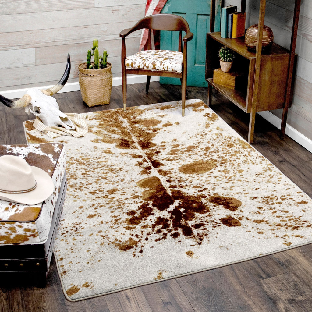 Longhorn Spotted Western Rugs - Made in the USA - Your Western Decor