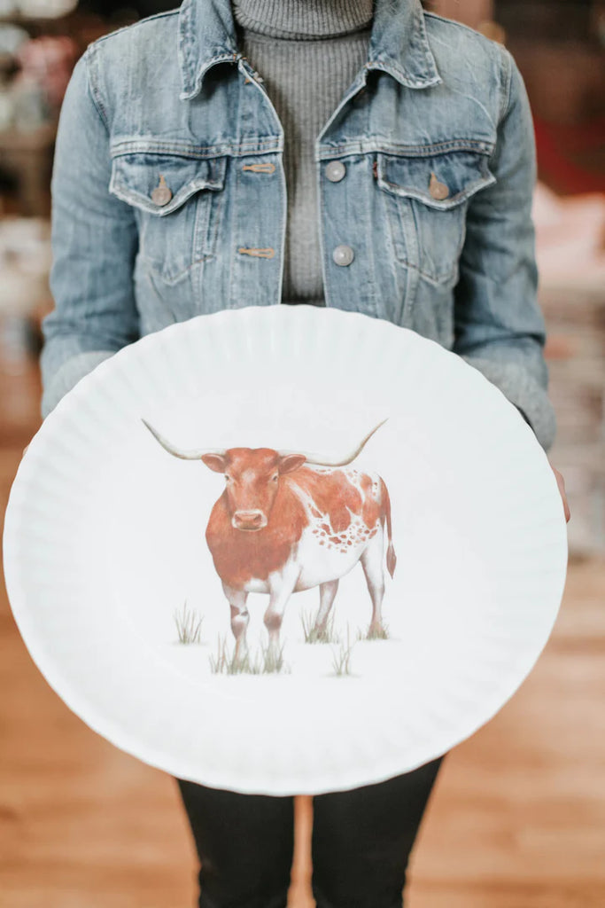 The Ranch Longhorn Serving Plate - Your Western Decor