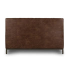 Brown Tufted Faux Leather Bed - Your Western Decor