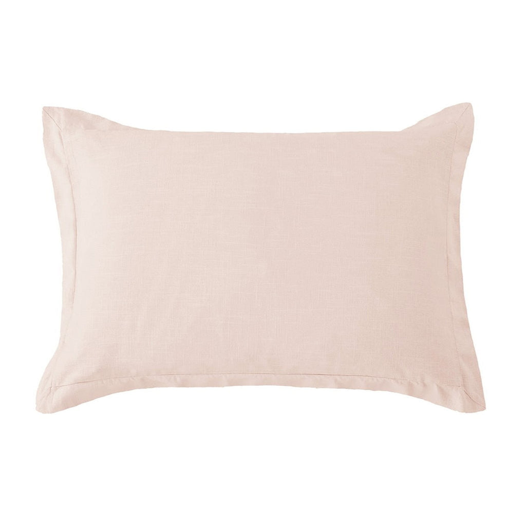 Luna Linen Tailored Dutch Euro Pillow - 8 Colors Blush Pillow Your Western Decor, LLC