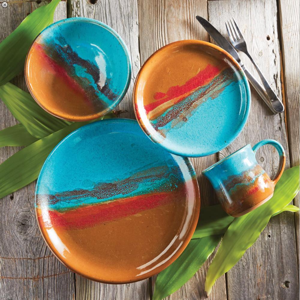 Lune Azul Dinnerware in Turquoise Your Western Decor
