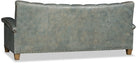 Luxury leather sofa back view 