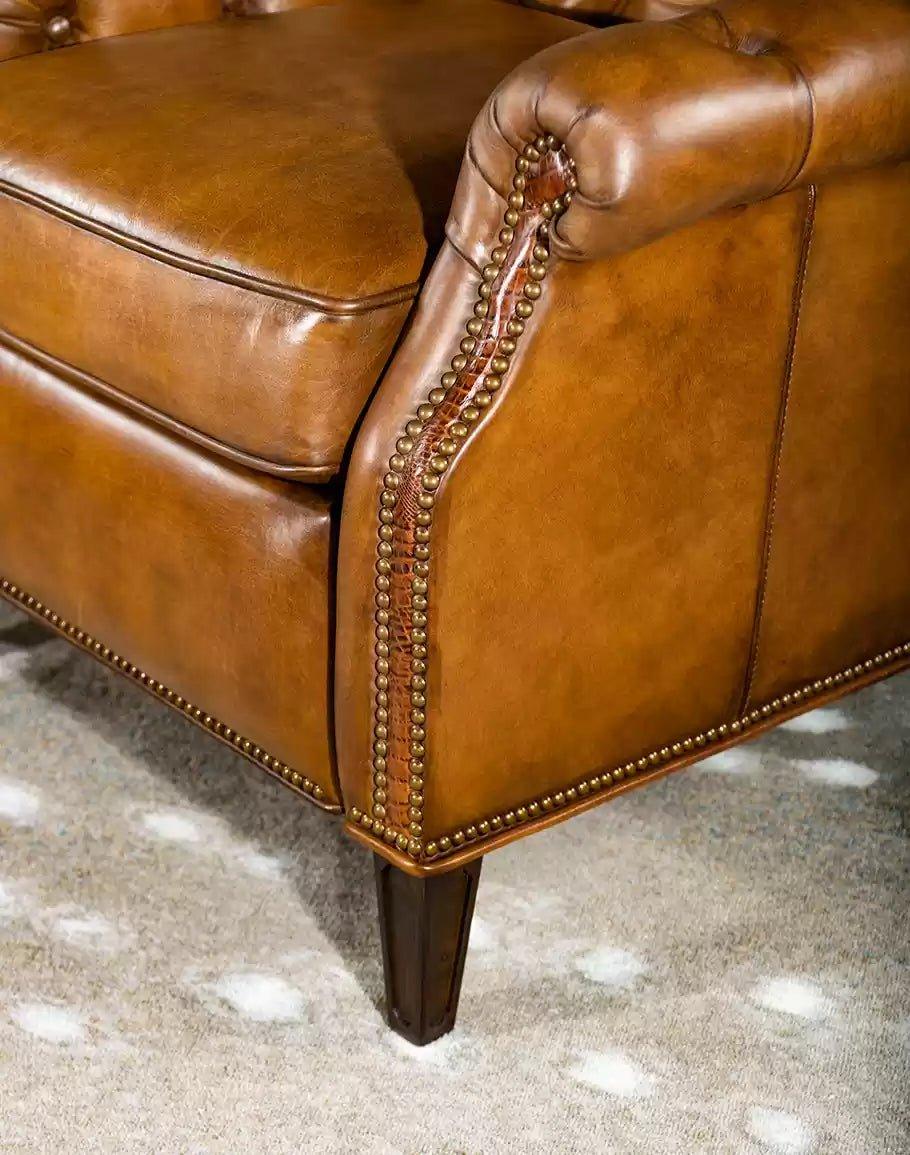 Luxury Tufted Ranch Recliner made in the USA - Your Western Decor