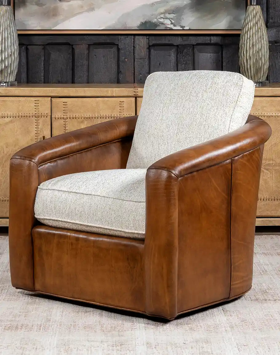 Tweed swivel chair sale