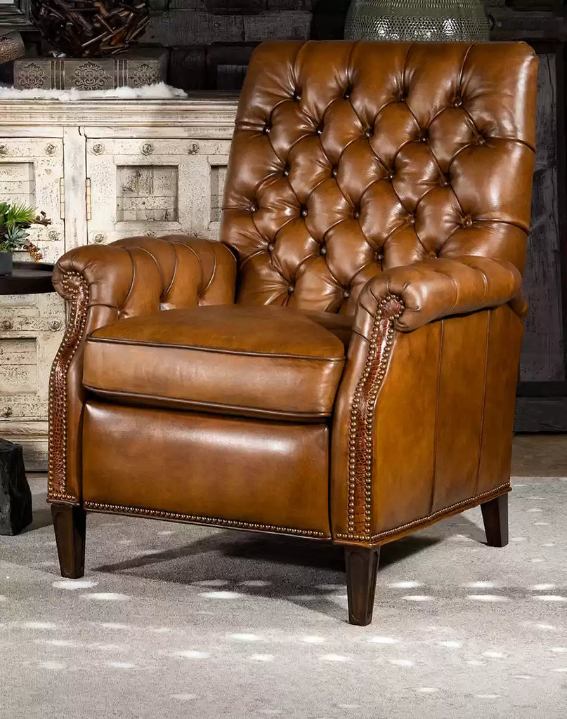 Luxury Tufted Ranch Recliner made in the USA - Your Western Decor