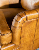 Luxury Supple Leather Swivel Glider American Made - Your Western Decor