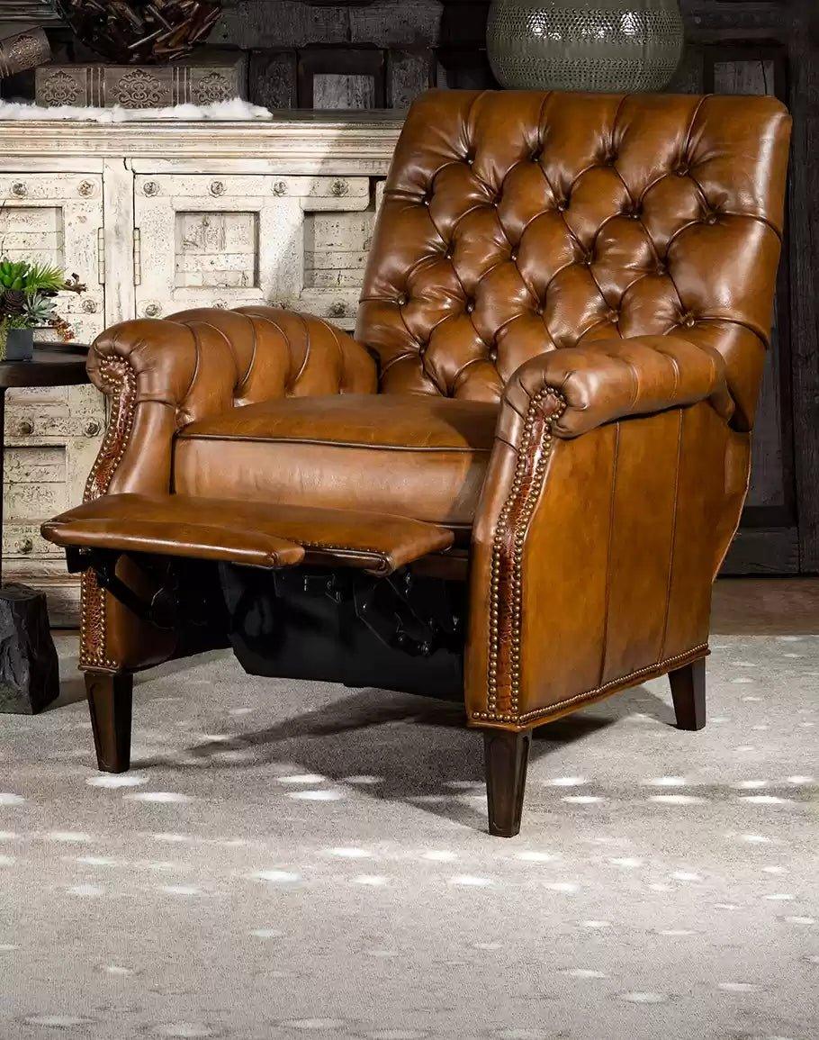 Luxury Tufted Ranch Recliner made in the USA - Your Western Decor