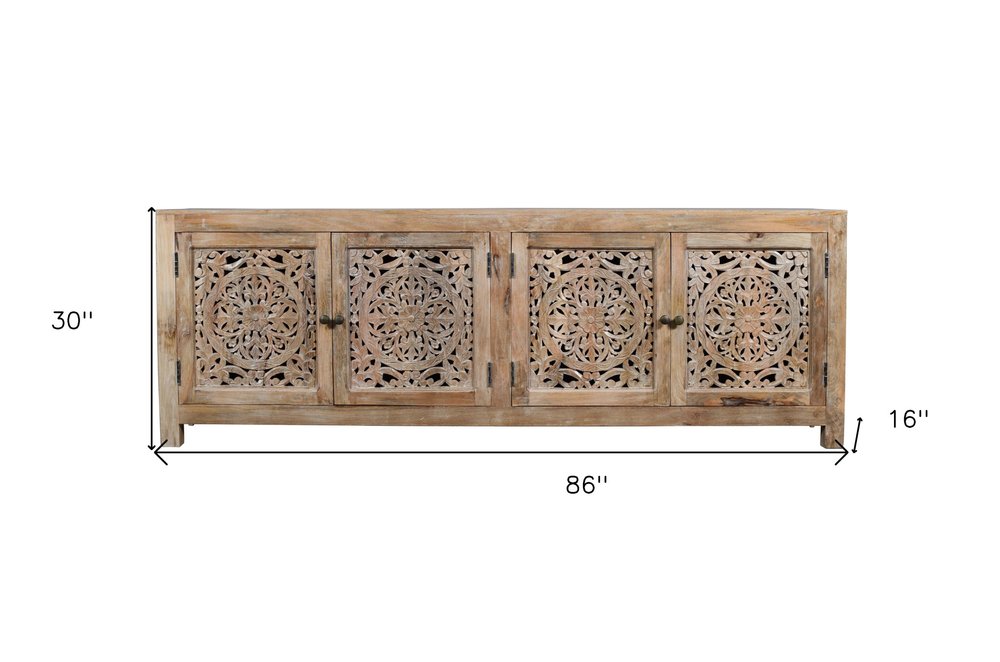 Dimensions for mango wood sideboard 