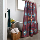 Maroon Southwestern Shower Curtain made in the USA - Your Western Decor