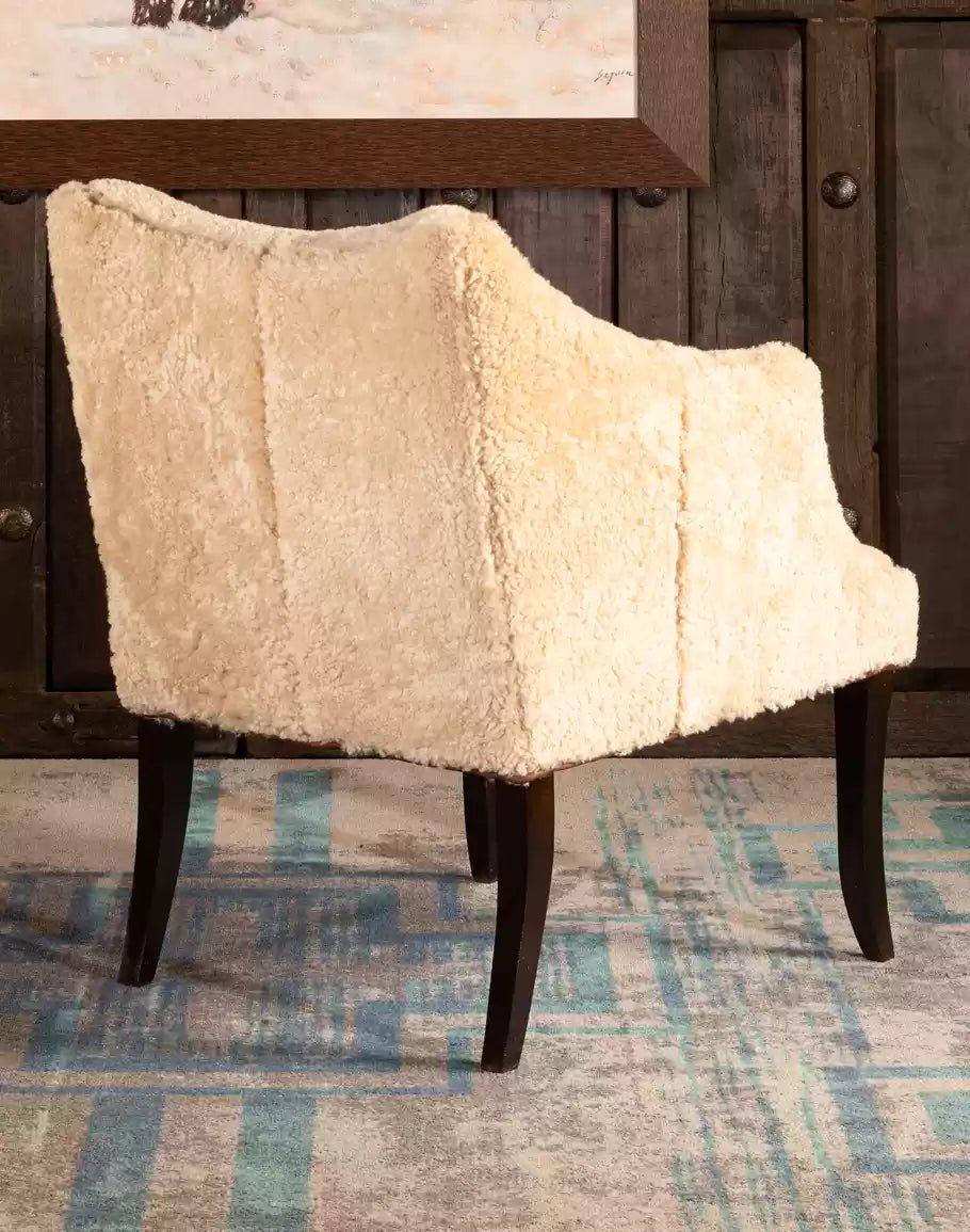 American made McCoy Shearling Accent Chair - Your Western Decor