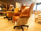 American made custom leather office chairs - Your Western Decor