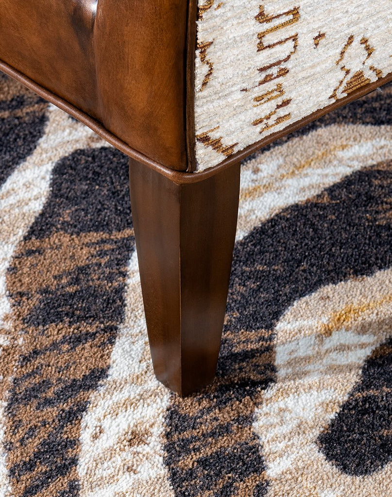Mesa Southwestern Chair Leg Detail - American Made Luxury Home Furnishings - Your Western Decor