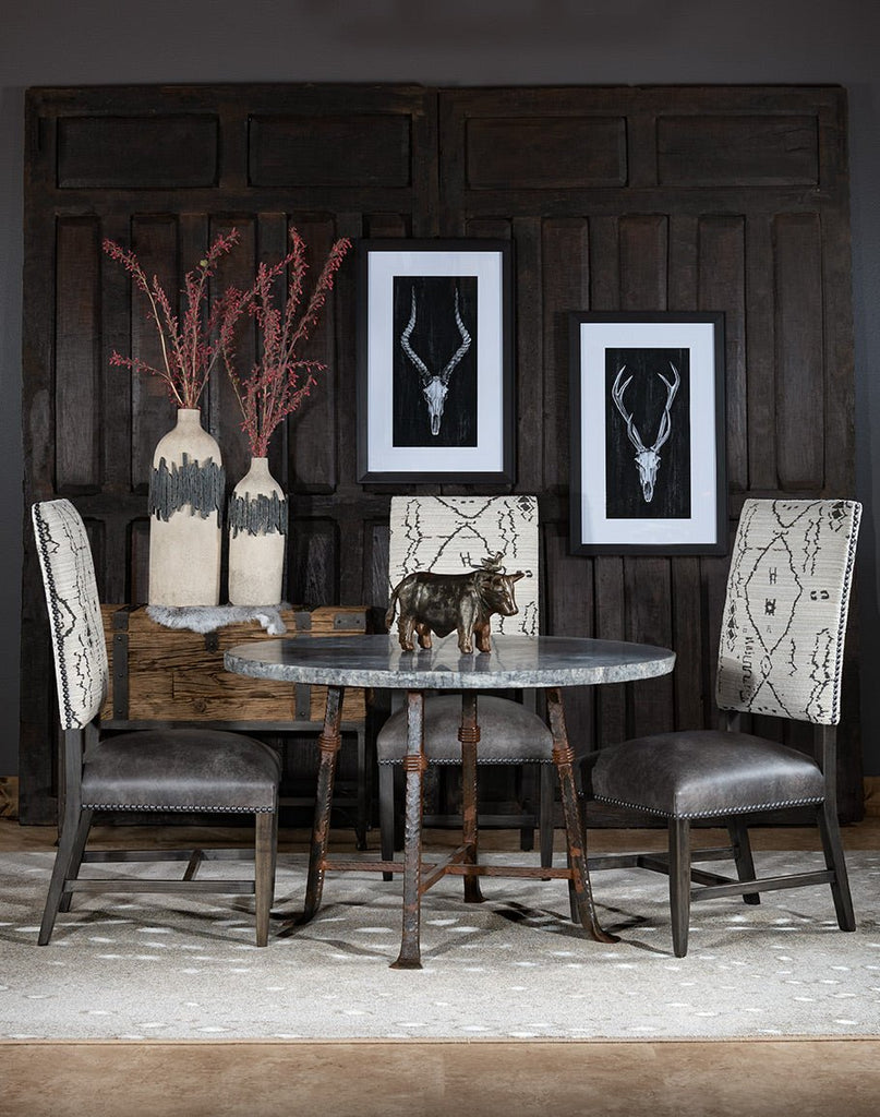 Mesa Dining Chairs in Greys - American made rustic dining room furniture - Your Western Decor