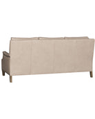 Back view of Ivory Mesa Leather Sofa 