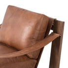 Mesa Brown Leather Accent Chair w/ Swivel - Your Western Decor