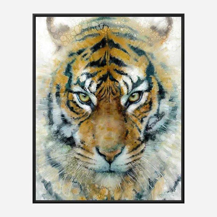 Mesmerized - Tigers Eyes Cavas Art by artist David Frederick Riley - Your Western Decor