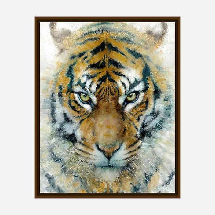 Mesmerized - Tigers Eyes Cavas Art by artist David Frederick Riley - Your Western Decor