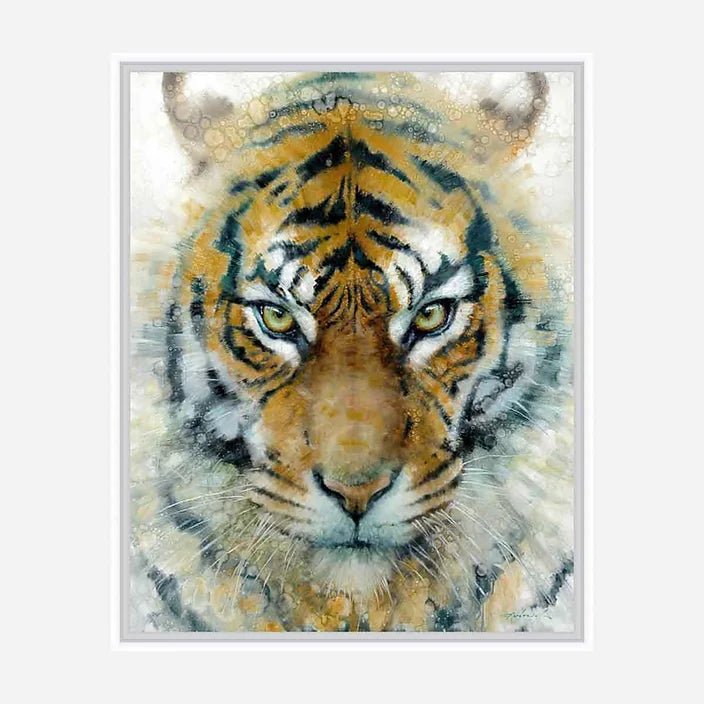 Mesmerized - Tigers Eyes Cavas Art by artist David Frederick Riley - Your Western Decor