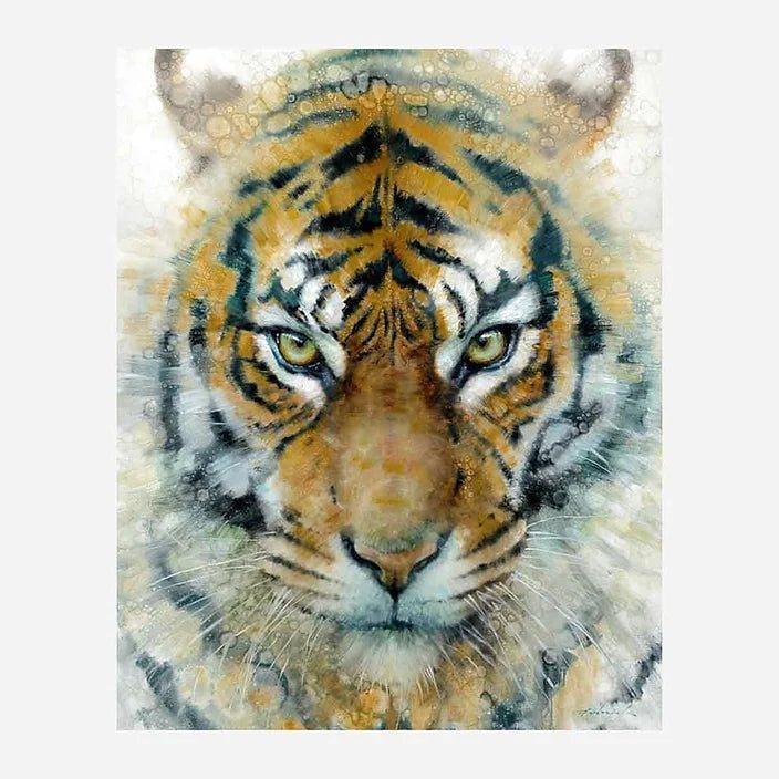 Mesmerized - Tigers Eyes Cavas Art by artist David Frederick Riley - Your Western Decor