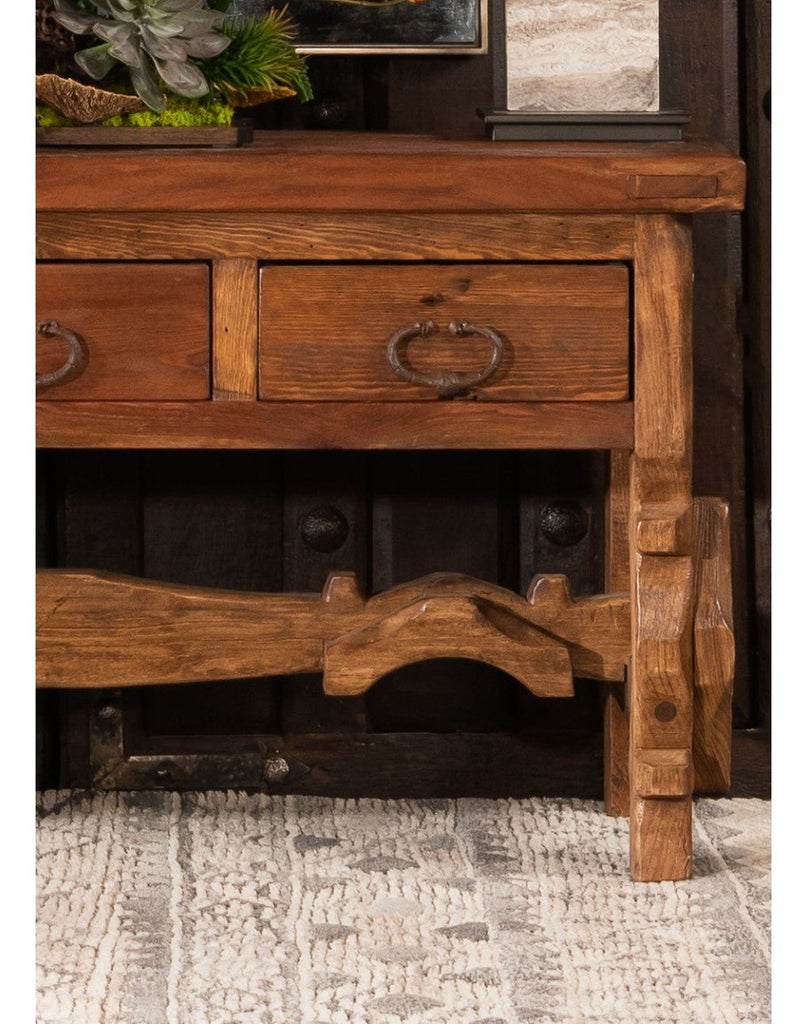 Reclaimed Mesquite Spanish Console Table - Your Western Decor