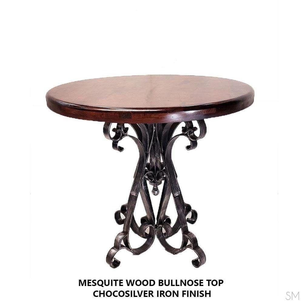 Mesquite & Iron Pub Table - Your Western Decor