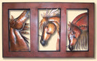 Hand cut metal horse wall display - Your Western Decor