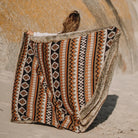 Reversible Mohave Faux Fur Knitted Blankets  - Your Western Decor