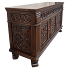 Hand carved Monaco Buffet Server Credenza end view - Your Western Decor