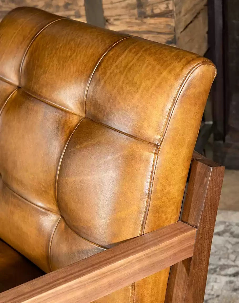 American made Monarca Leather Accent Chair - Your Western Decor